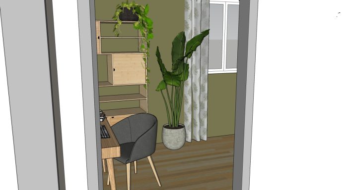 chambre bureau  jungle